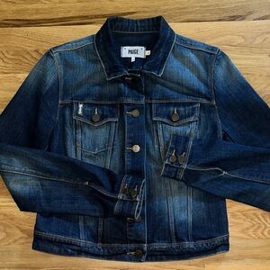 PAIGE Dark Indigo Denim Jacket